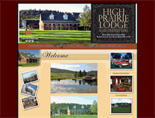 Tablet Screenshot of highprairielodge.com